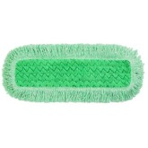 18" Rubbermaid Hygen Microfiber Dust Mop Pad with Fringe - Green